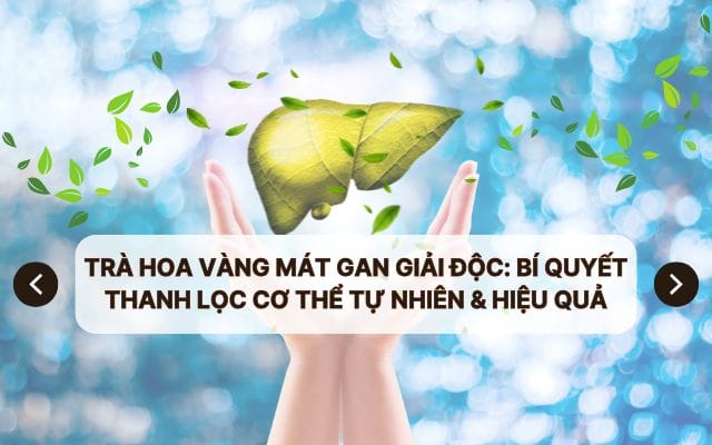 tra hoa vang mat gan giai doc